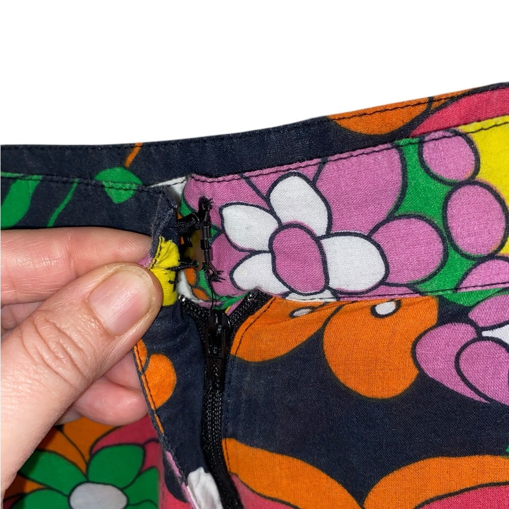 Dodo Bar Or Groovy Colorful Floral Cotton Pants 
Boho Hippie Disco resortwear - Picture 12 of 16